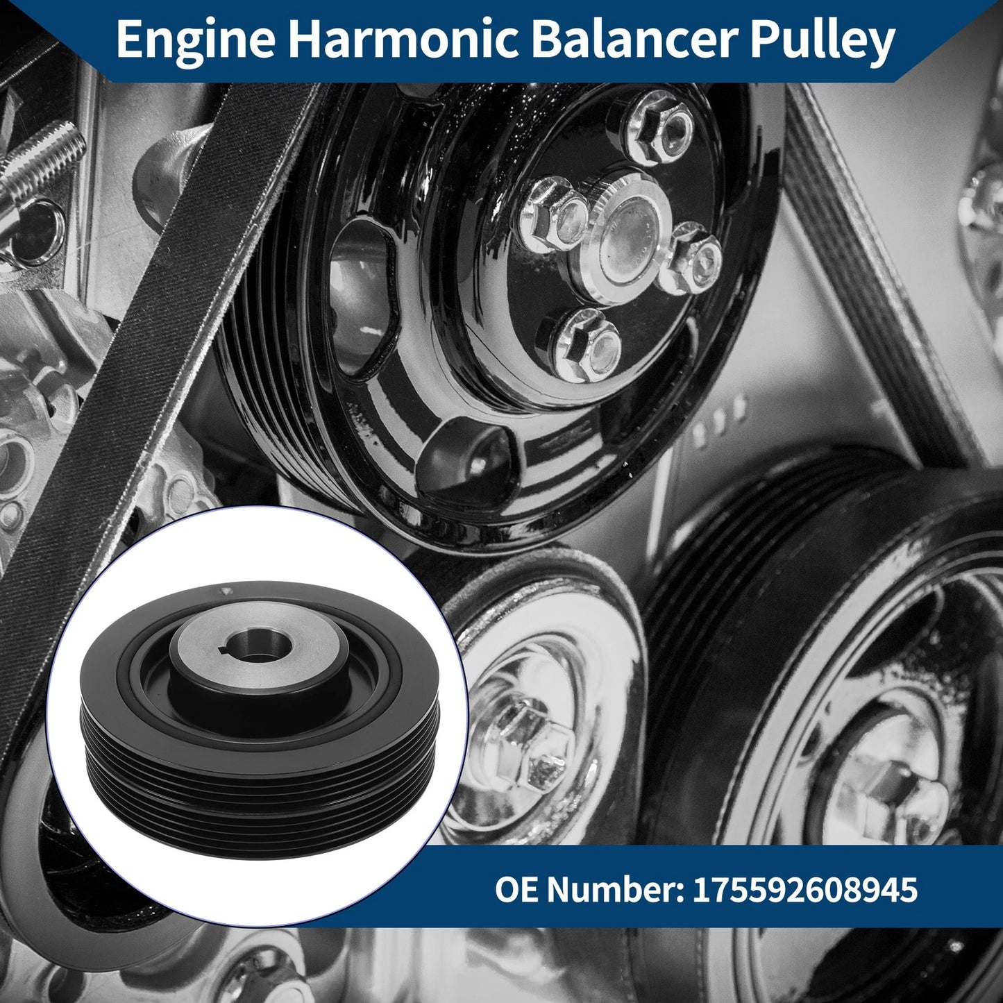 Harmonic Balancer Crank Pulley for Subaru Legacy (2000-2004)