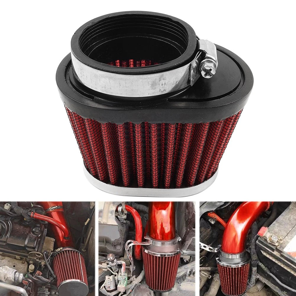 2.17'' Motorcycle Oval Air Intake Filter Cleaner