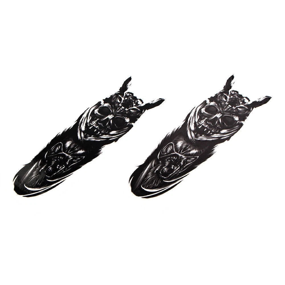 Custom Skull Decal Medallion Stickers for Harley & Yamaha