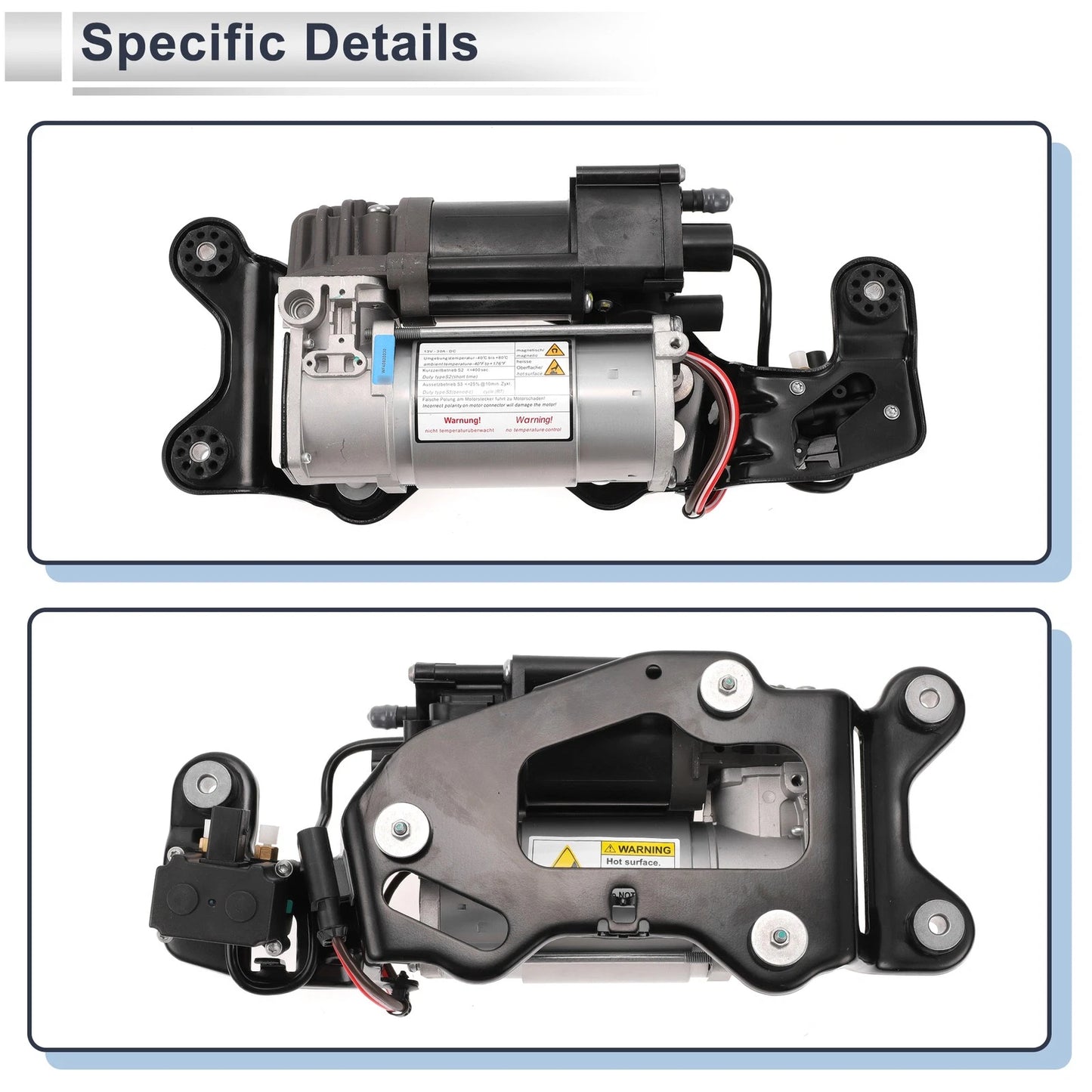Air Suspension Compressor for BMW X5, X6 (2014-2019) 1 Pc