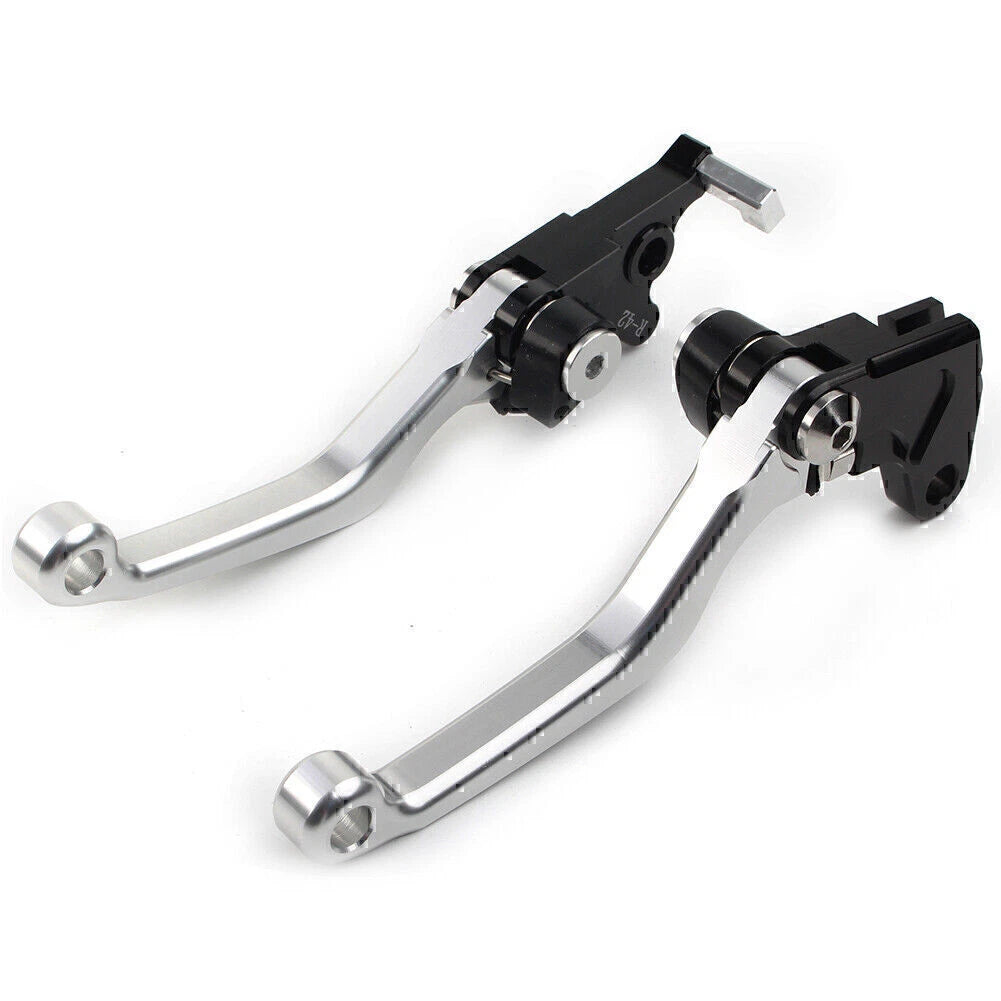 Silver CNC Pivot Clutch Brake Levers for Suzuki DRZ400S/SM/E (2000-2022)