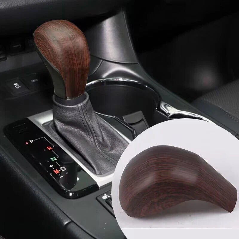 Wood Grain Inner Gear Shift Knob Decor Cover Trim for Toyota Highlander (2014–2019)