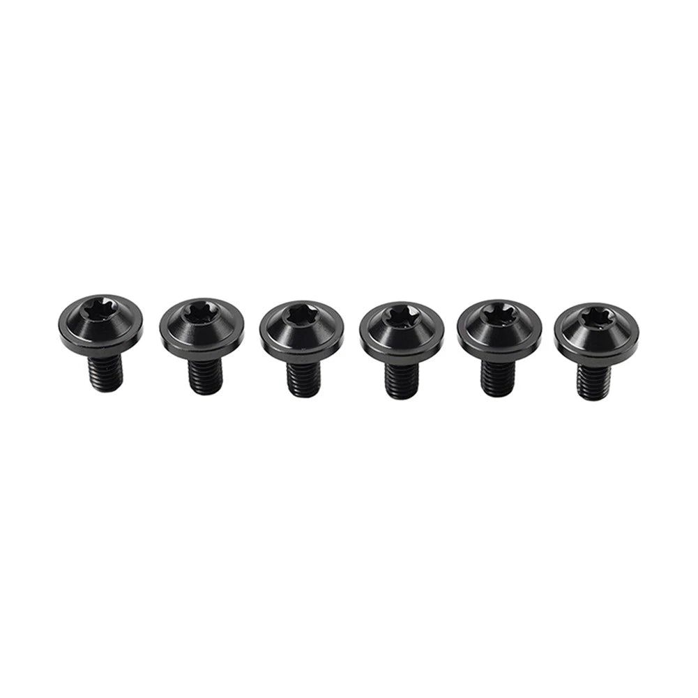 6 x Titanium Alloy Bolts M6x10mm for Motorcycle - Truss Torx Head Screws