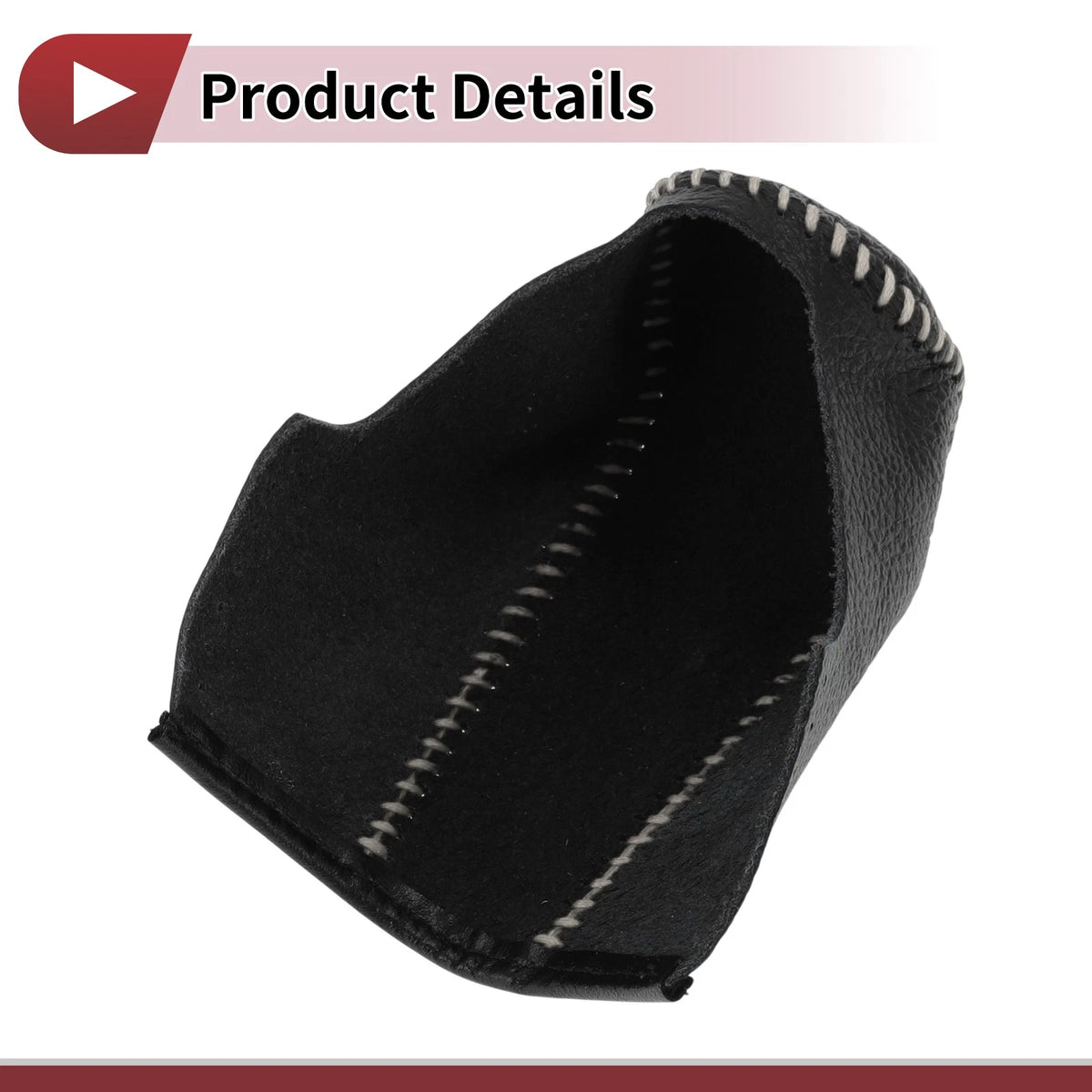 Gear Shift Knob Cover for BMW 3 Series E90 Black Beige Faux Leather (2004-2012)