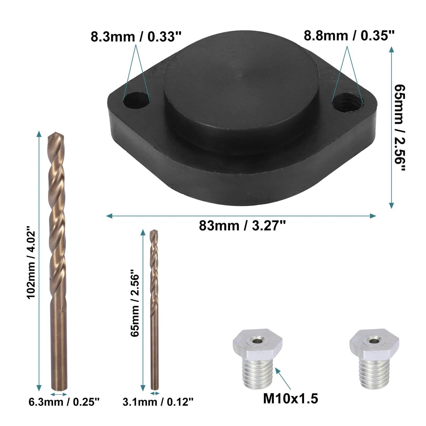 Set Exhaust Stud Drill Plate Drilling Tool for Harley-Davidson Sportster 883