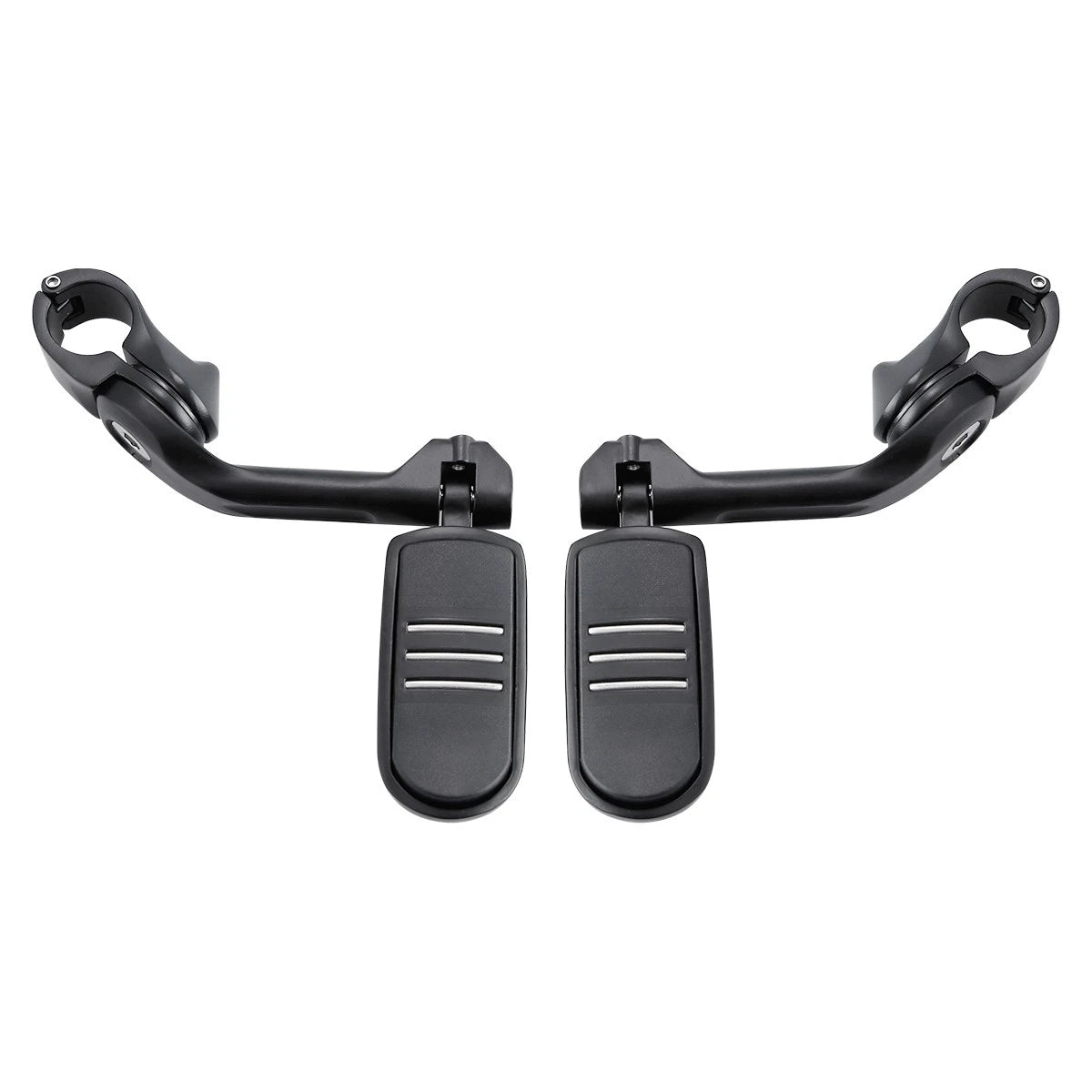 1 1/4'' Matte Long Angled Footpegs Mount Engine Guard Pegstreamliner