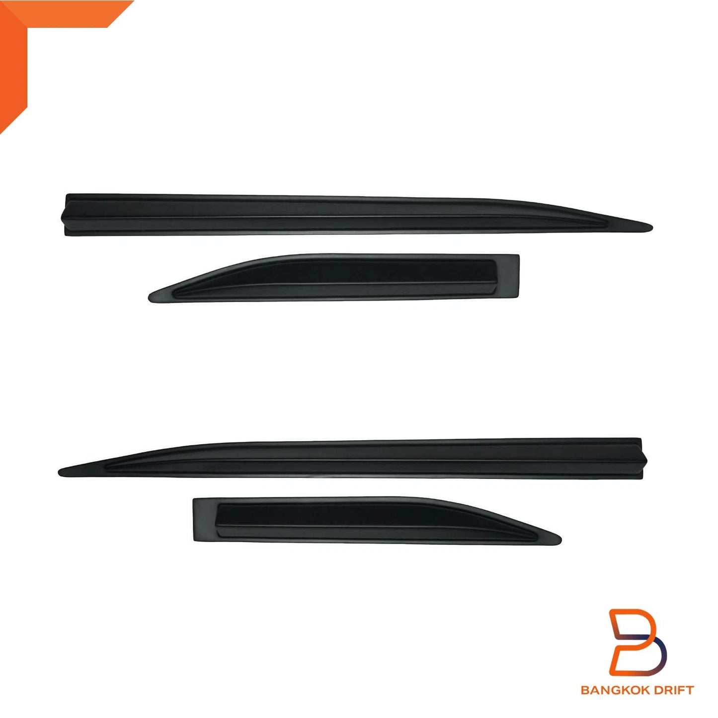 Matte Black OEM Style Side Door Cladding for Mazda BT-50 (2021-2023)