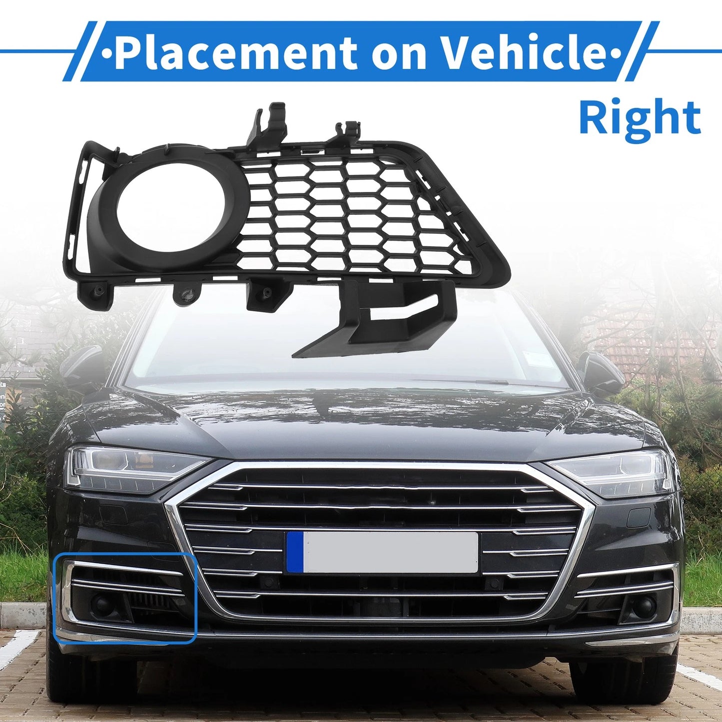 Front Right Fog Light Grill for BMW 3 Series (2012-2018)