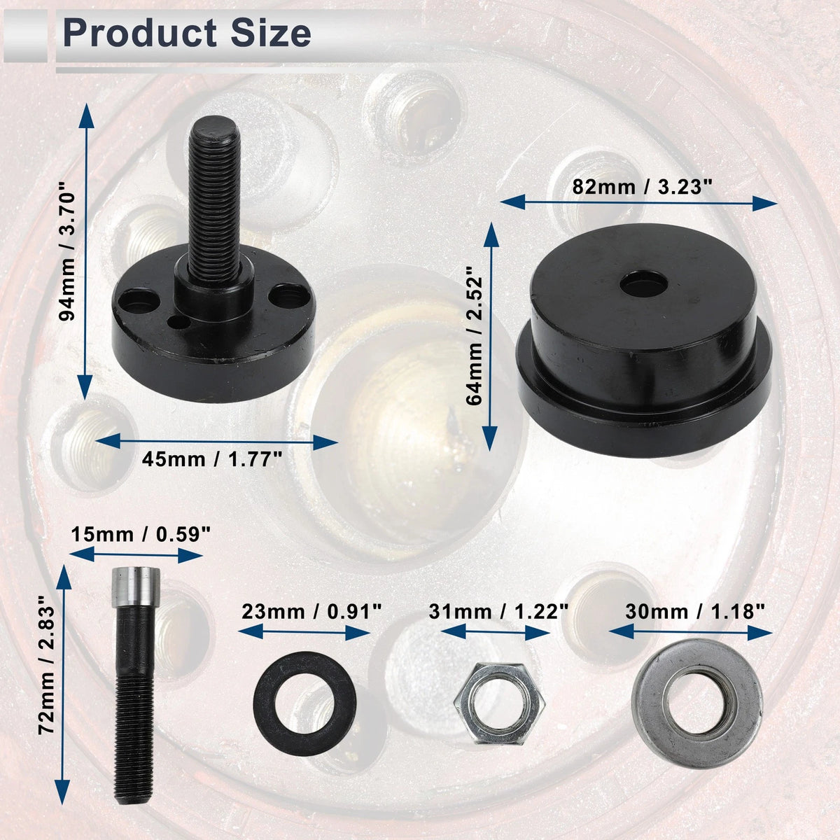 Crankshaft Seal Installer Tool for Ford F-250 Super Duty 6.4L Diesel (2008-2010)