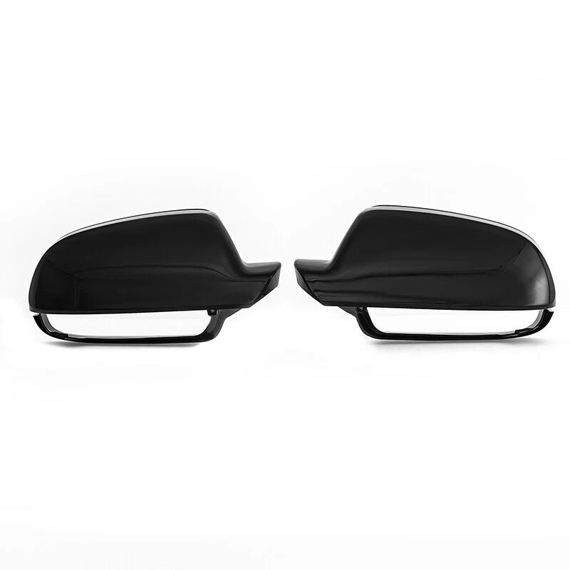 Glossy Black Mirror Covers for Audi A3 A4 A5 B8.5 (2013-2016)