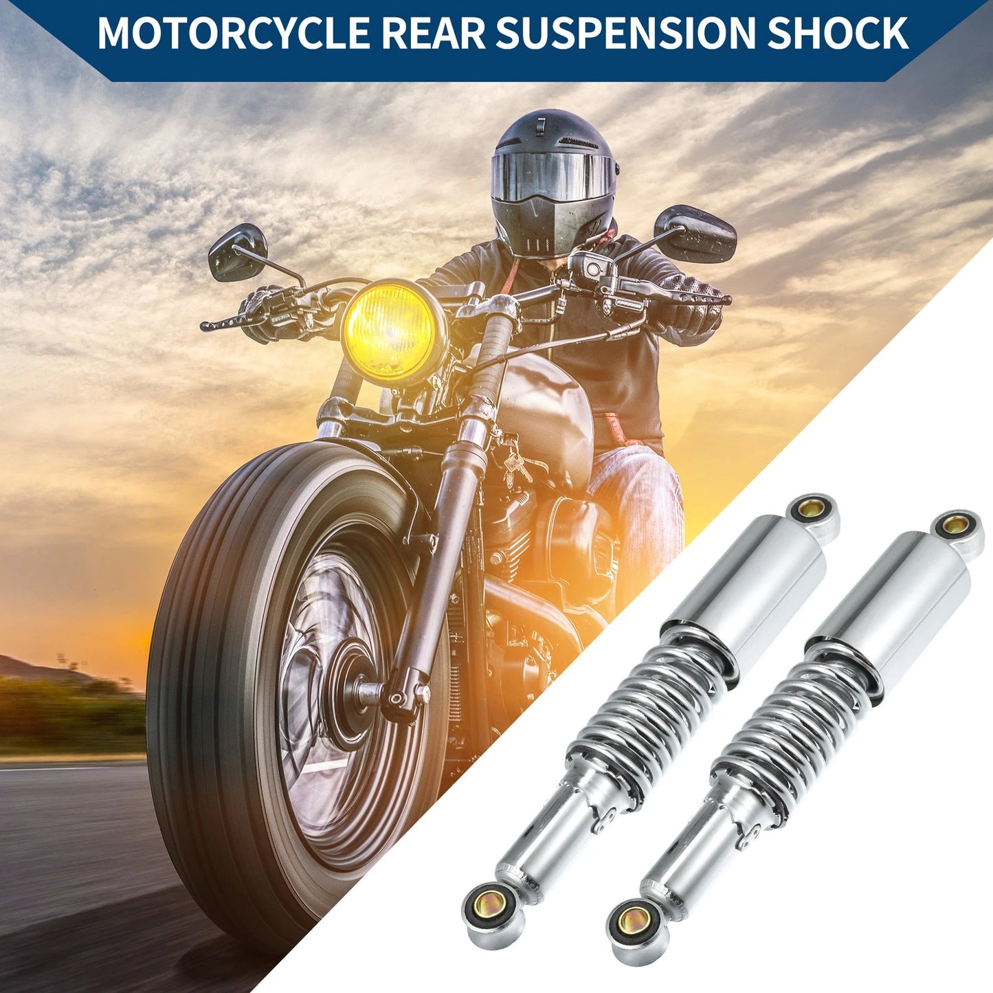 1 Pair Motorcycle Rear Suspension Shock Air Suspension Shocks for Honda CB400SS