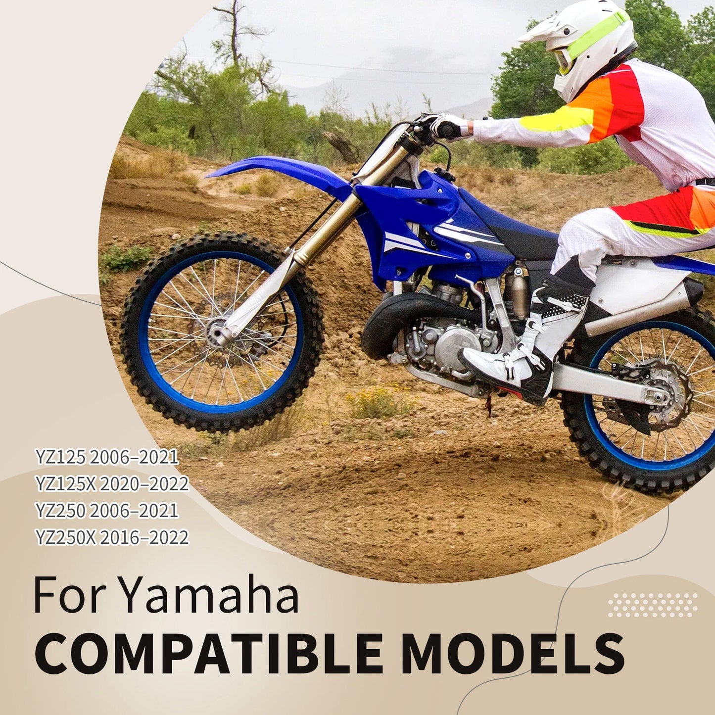 Blue Radiator Louvers Guards for Yamaha YZ125/YZ125X/YZ250/YZ250X 2006-2022