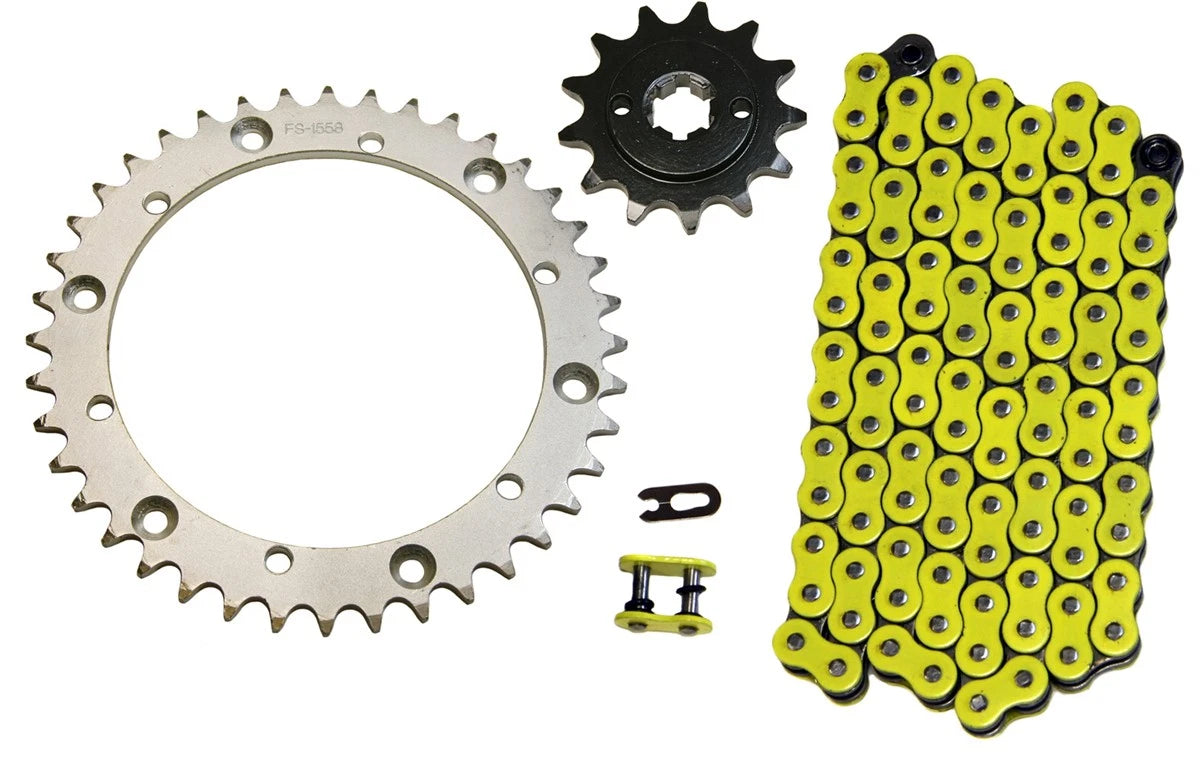 Yellow O-Ring Drive Chain & 13/40 Sprockets for Yamaha Blaster 200