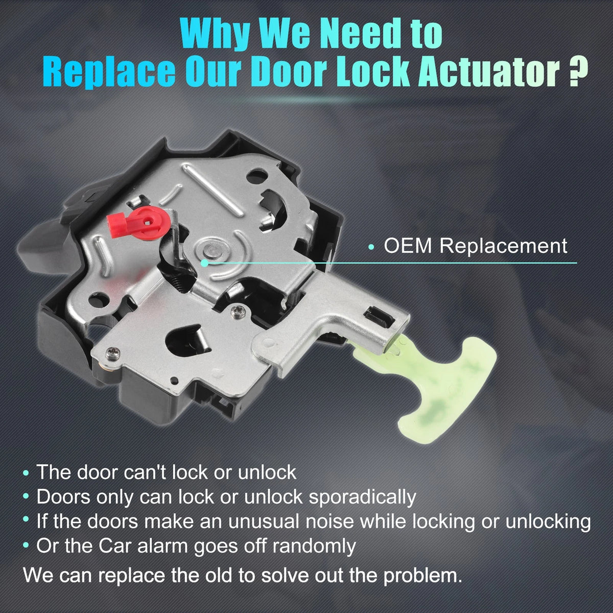 Rear Liftgate Door Lock Actuator Motor for Toyota Yaris (2007–2016)