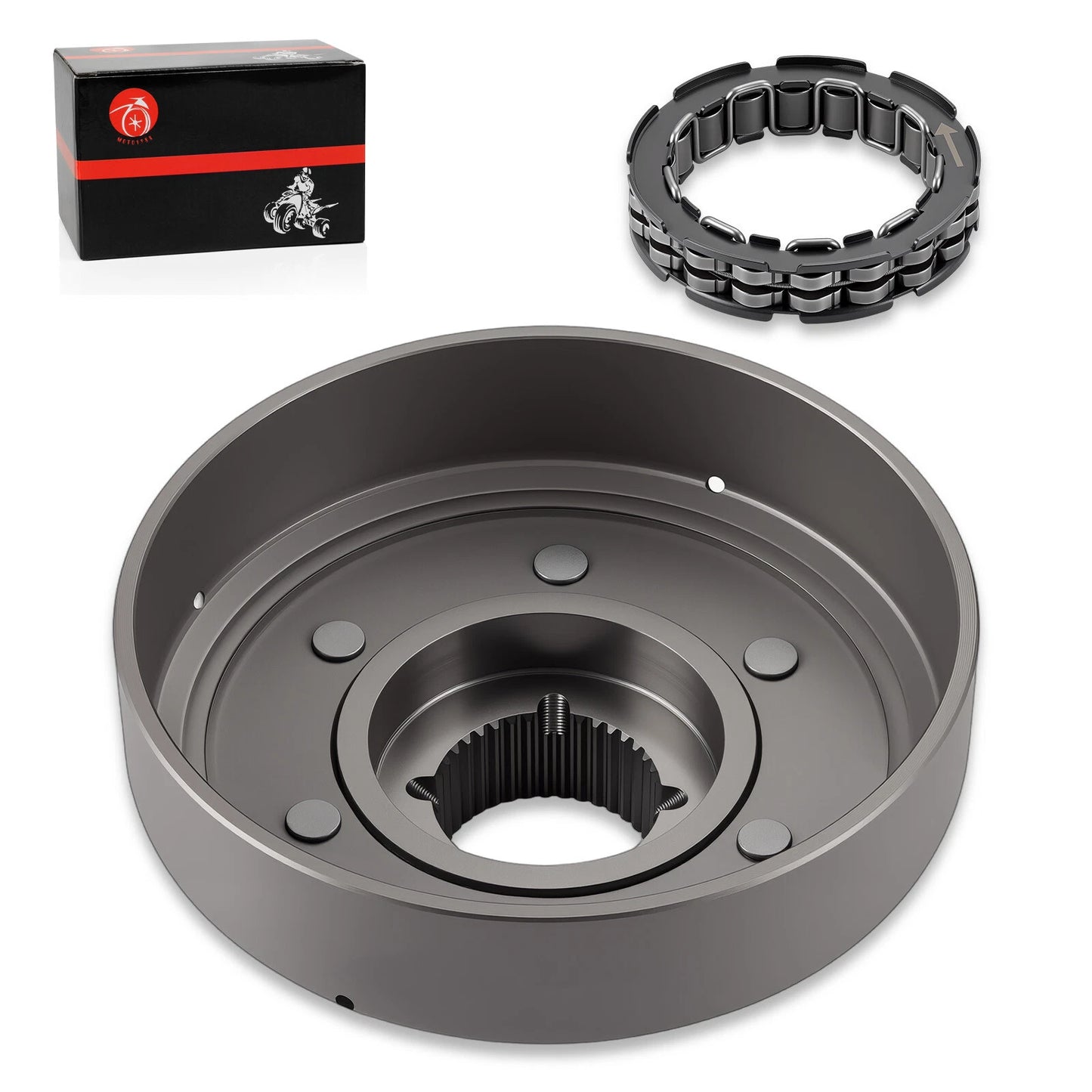 Wet Clutch Drum Housing Bearing & Drive Gear for Honda TRX420FE/FM/TE/TM/FPE/FPM