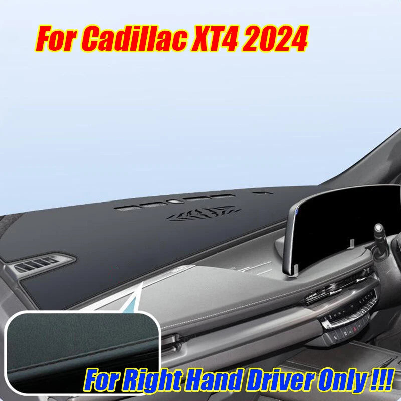 RHD Leather Dashboard Cover Dash Protector Pad Mat for Cadillac XT4 (2019–2024)