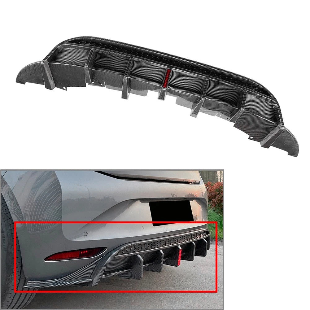 Carbon Fiber Rear Bumper Lip Spoiler for Volkswagen ID.3 (2019-2022)