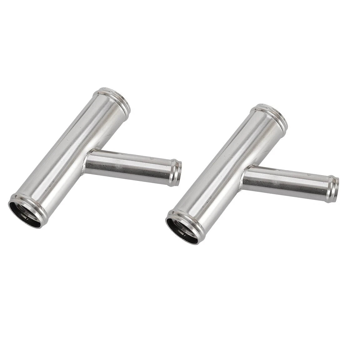 2 x Stainless Steel 3 Way Y Heater Hose Connector for Universal Applications