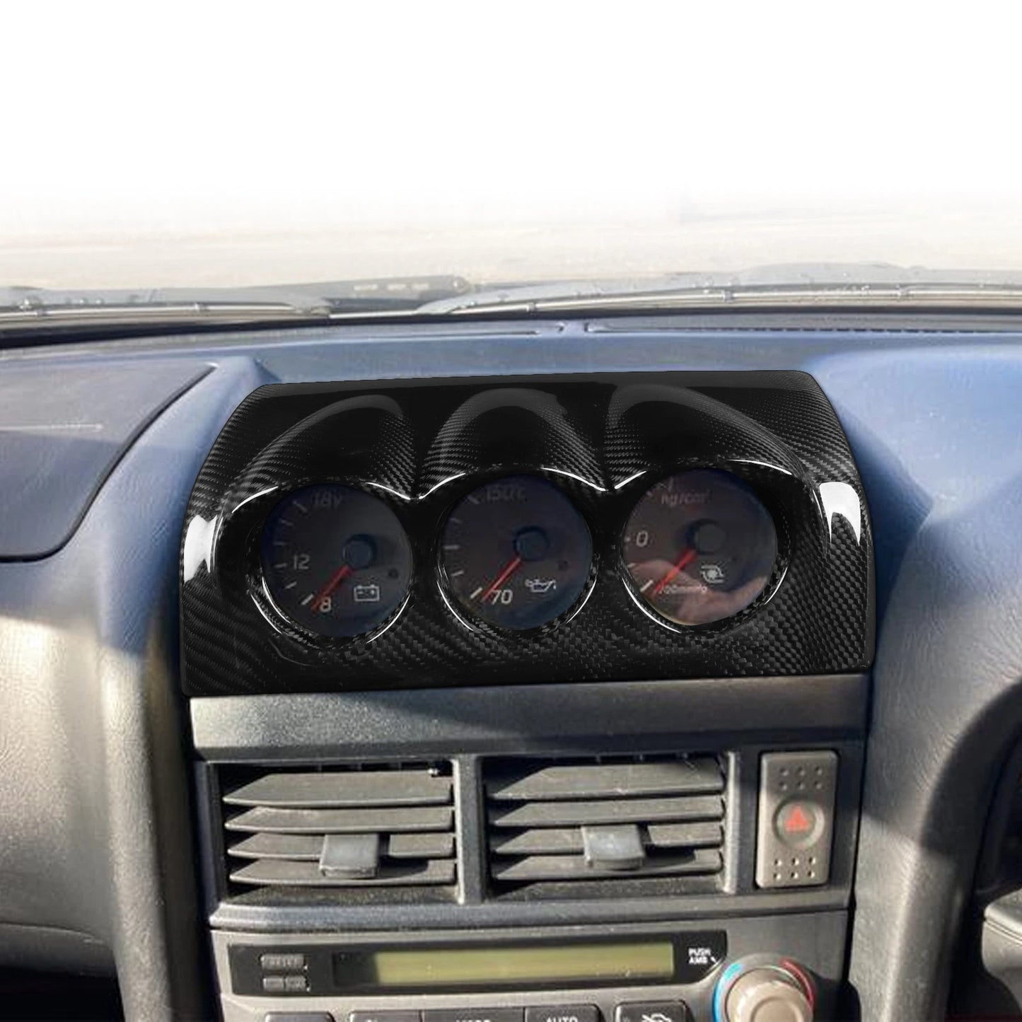Carbon Fiber Gauge Pod Cover for Nissan Skyline R34 GTR GTT (1994-2004)