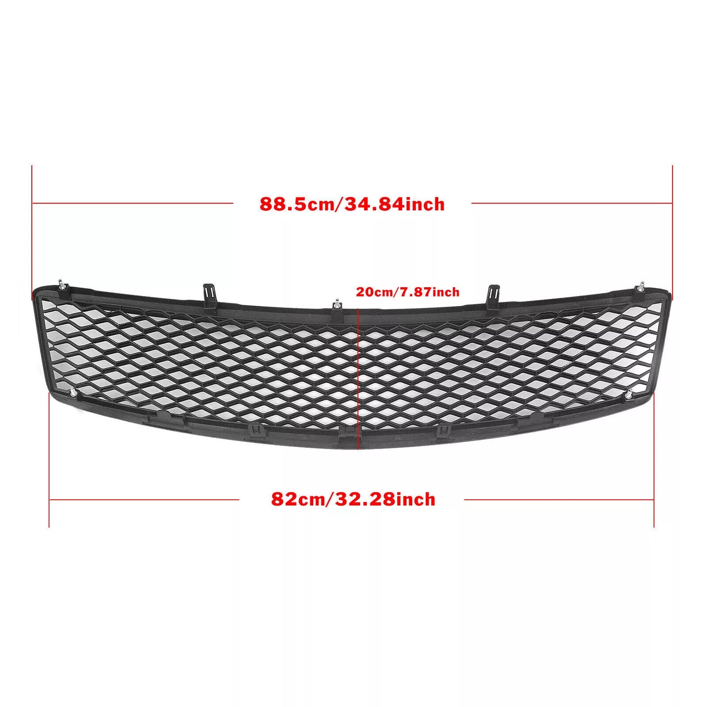 Front Grill Grille Mesh for Infiniti G35 G37 (2007-2009) Gloss Black