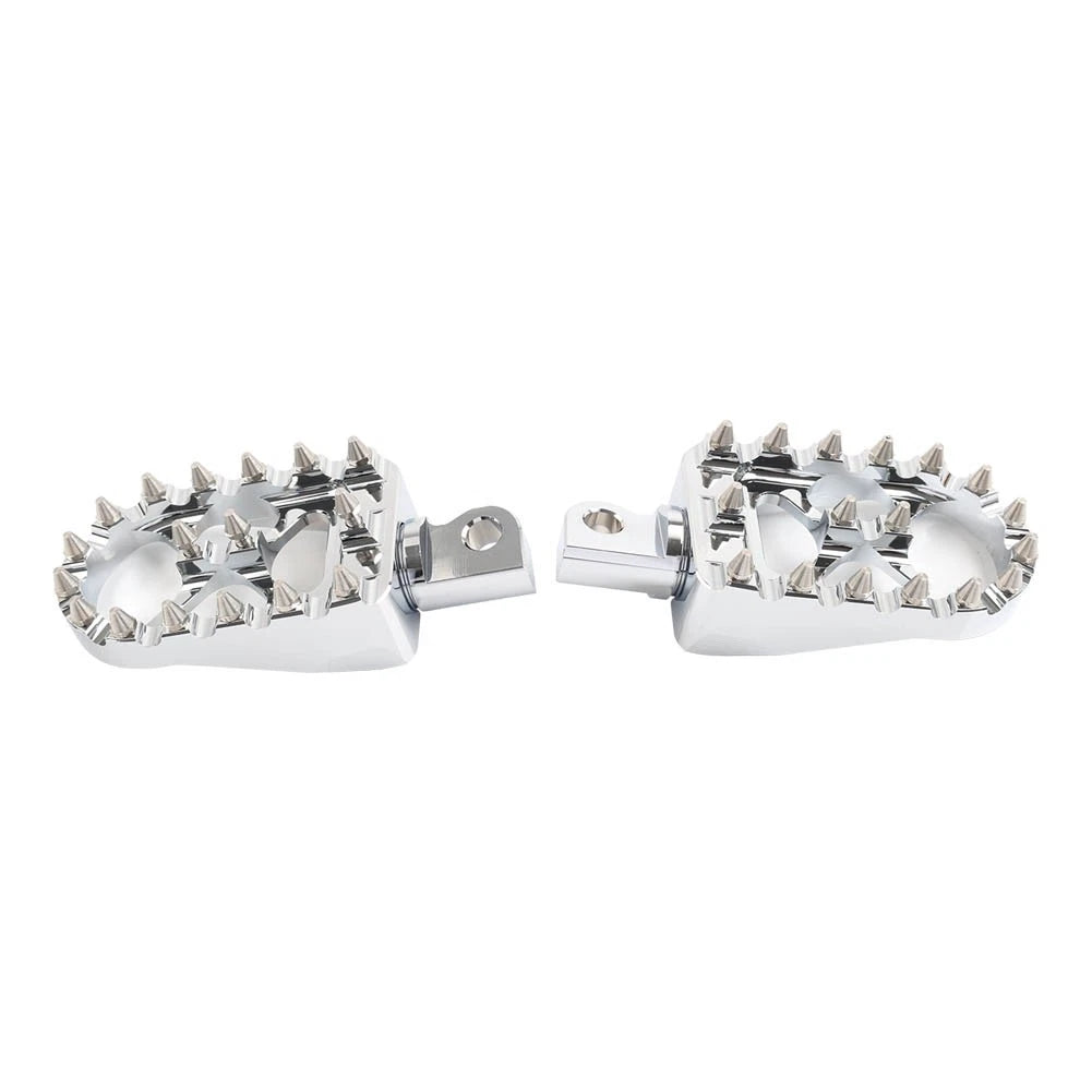 Wide Fat Foot Pegs MX Style for Harley Dyna Sportster Fatboy
