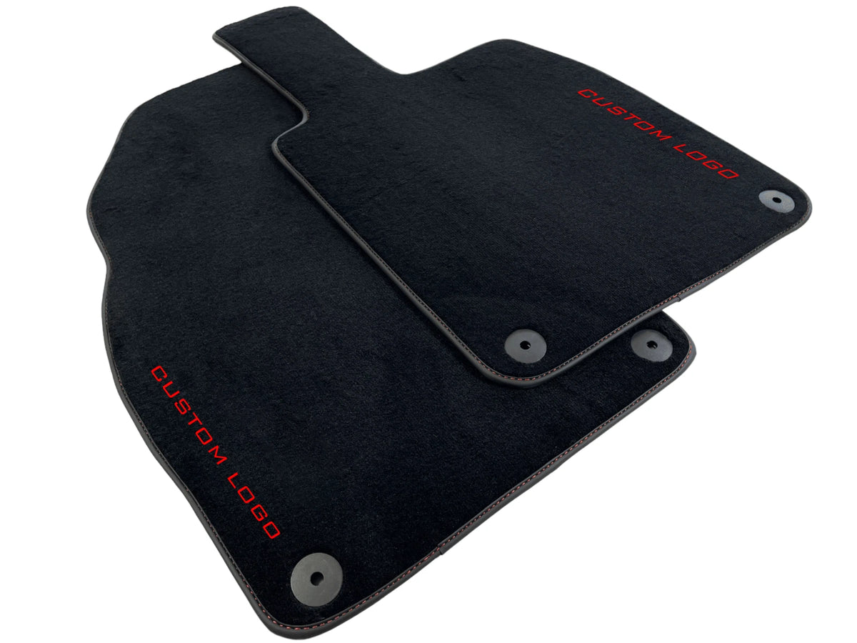 Custom Black Carpet Floor Mats for Porsche 718 Cayman (2017-2024)