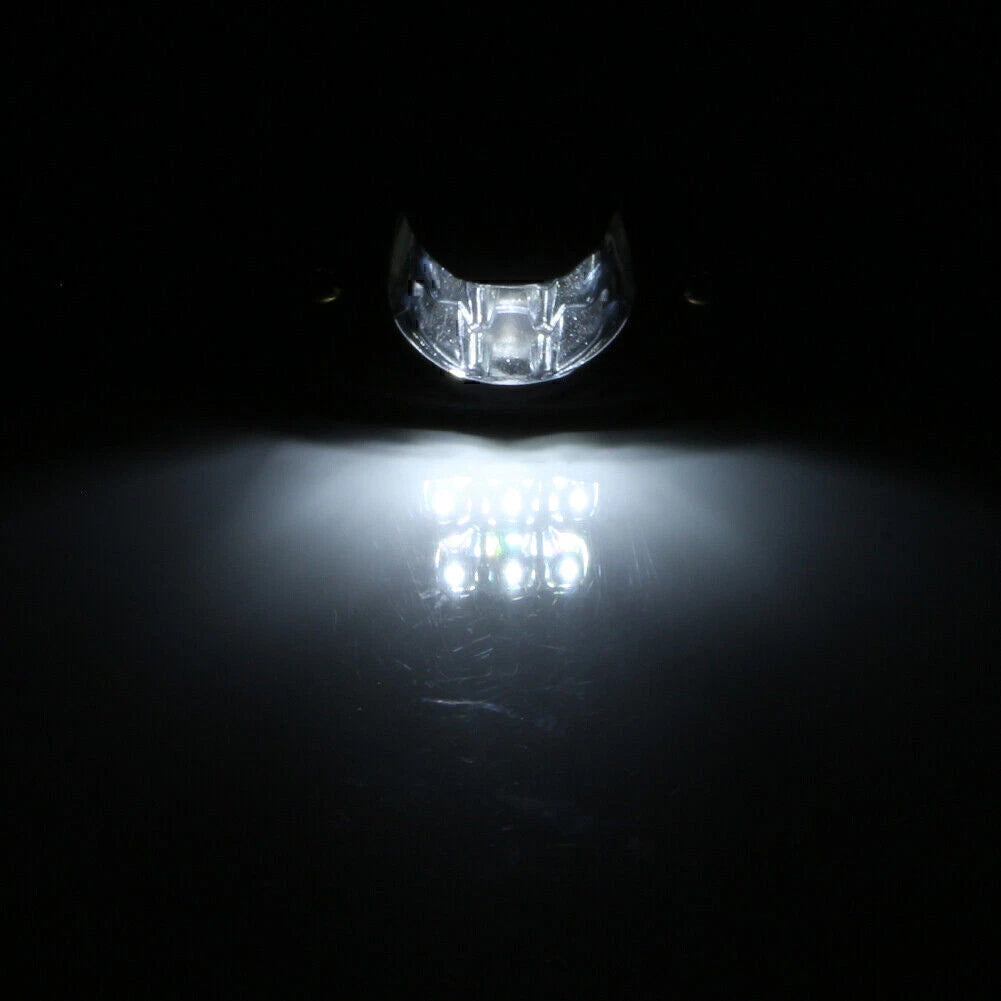 Universal 12V 6 LED White License Plate Lights for Car Truck SUV
