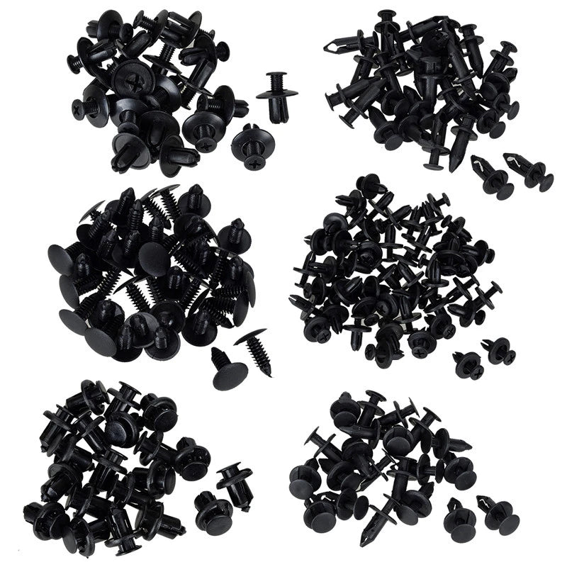 190 x Car Trim Clips Rivet Door Panel Retainers Fasteners Mud Flaps