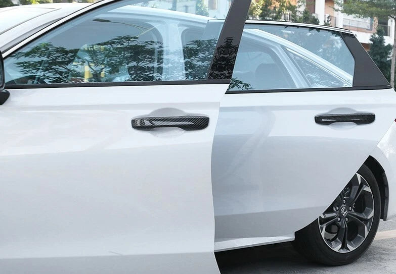 Carbon Fiber Look Side Door Handle Cover Trim for Honda Civic Sedan (2022-2023)