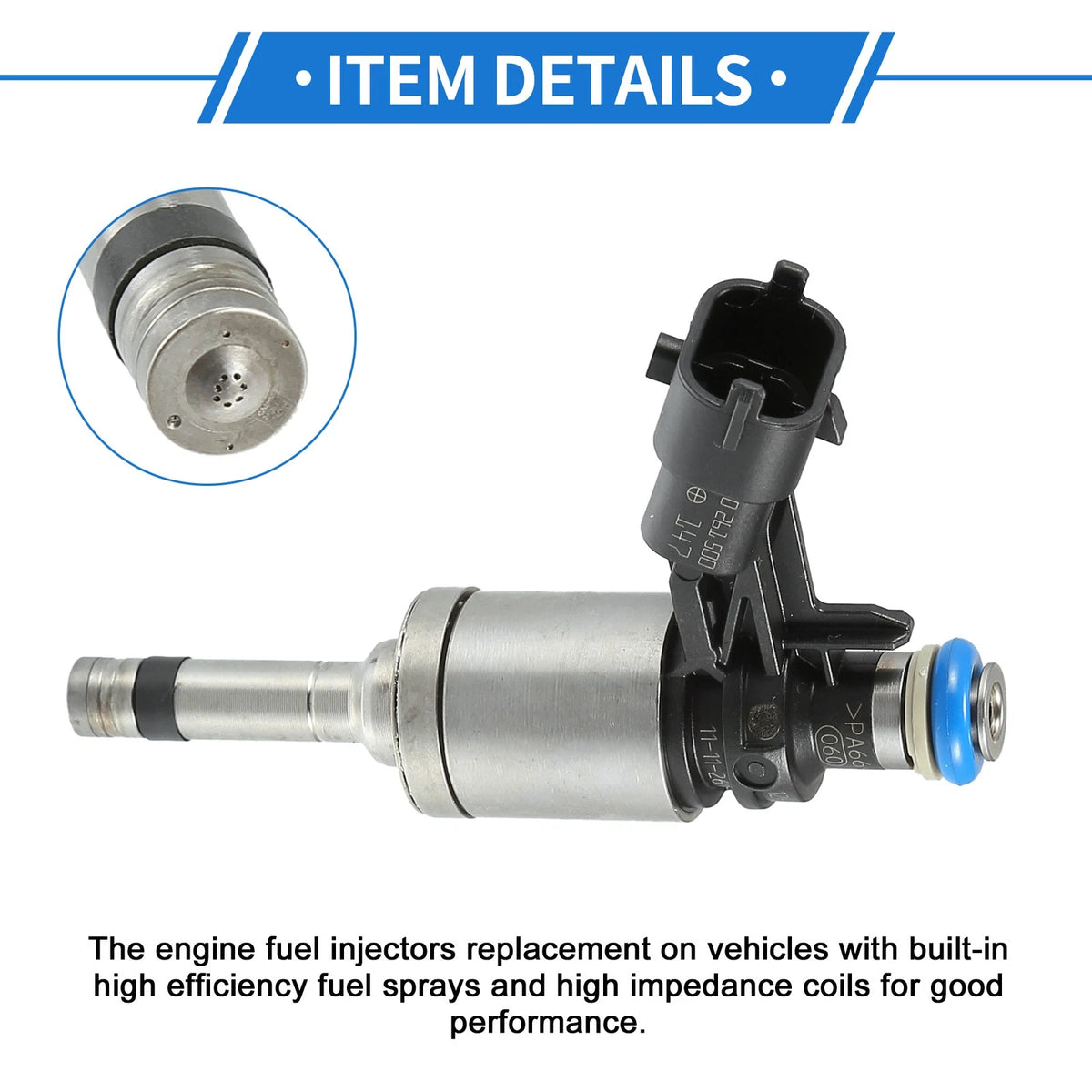 Fuel Injector 4 x BB5E-9F593-AA for Ford Mondeo Mk4 2.0 EcoBoost (10-14)