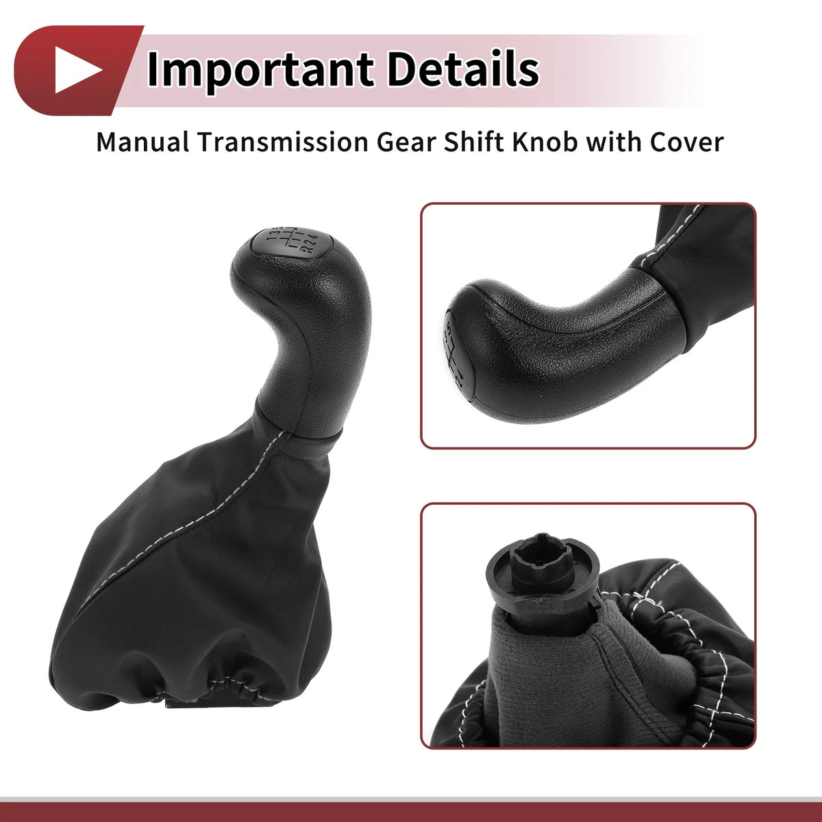 5 Speed Gear Shift Knob & Cover for Mercedes-Benz VITO (1996-1999)