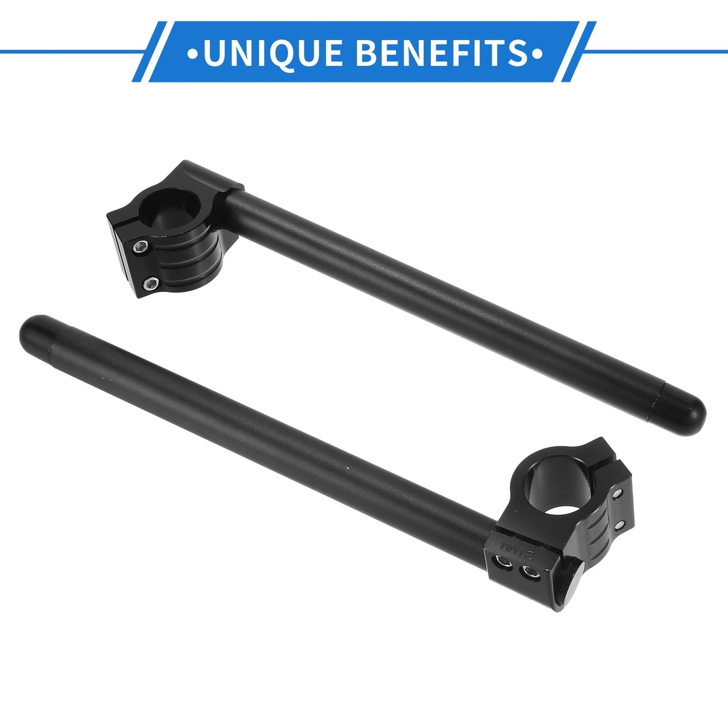 Pair Handlebar 31mm for ATV Aluminum Alloy Black