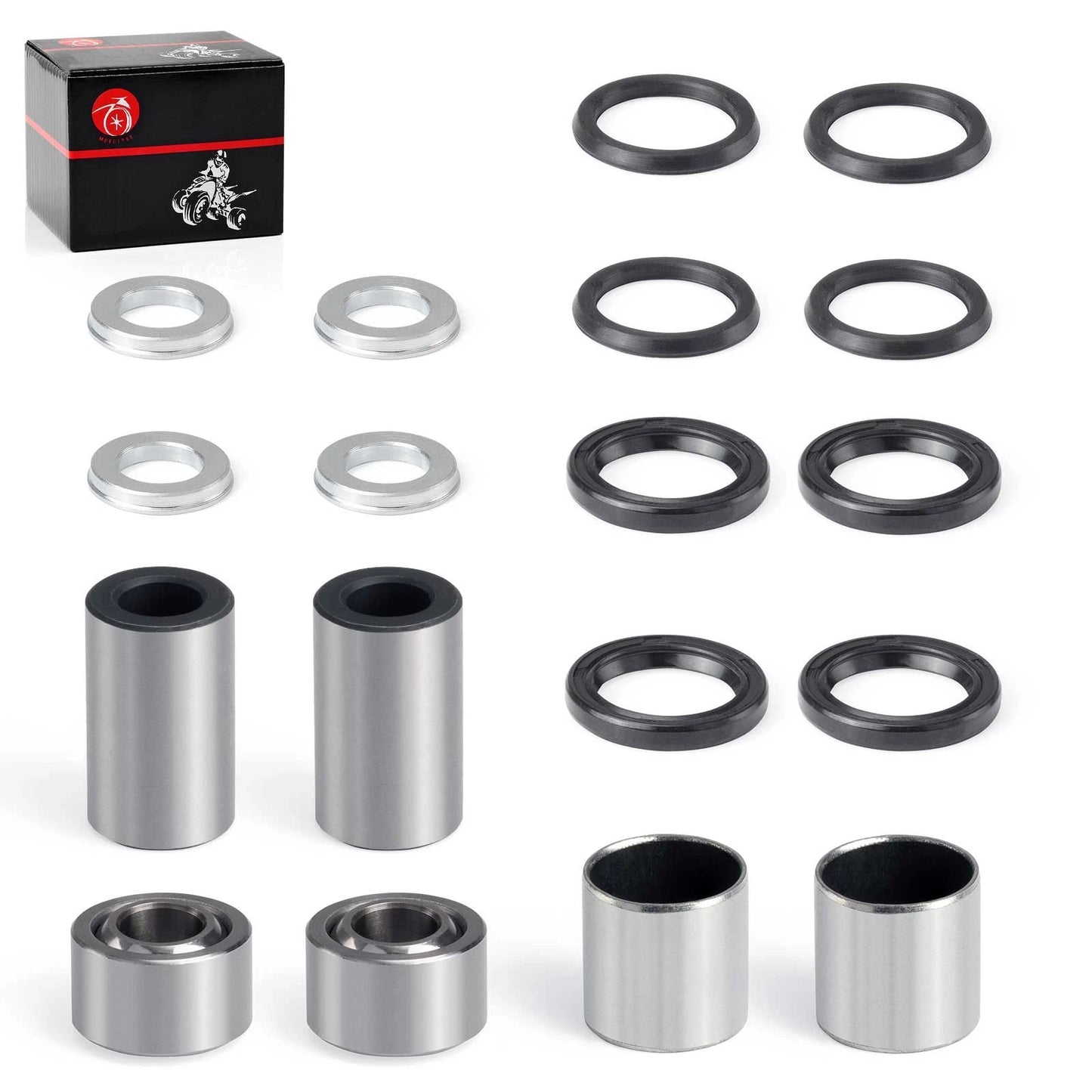 Front Shock Bushing Kit for Honda TRX400EX 400EX (1999-2004) Upper/Lower