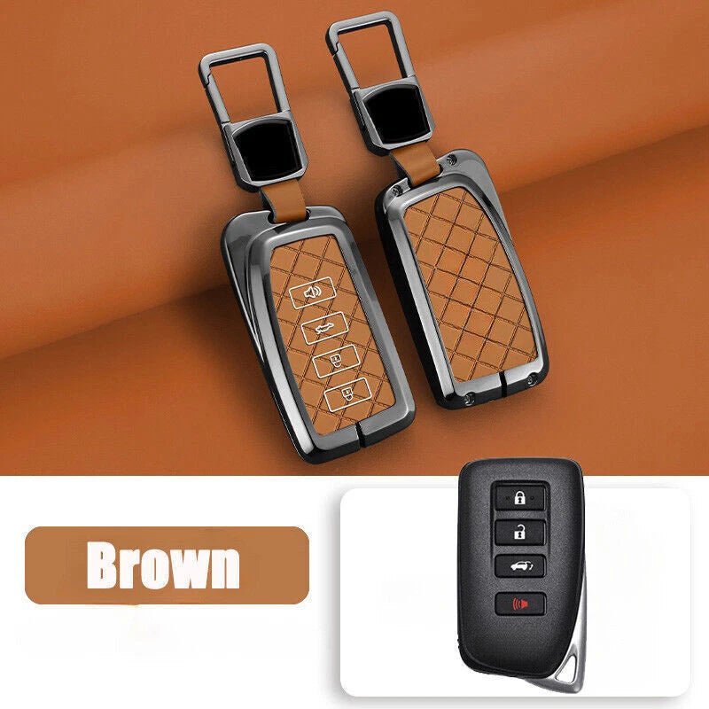 Zinc Alloy Leather Car Key Case Cover for Lexus RC RX ES NX LS LX IS GS RC300
