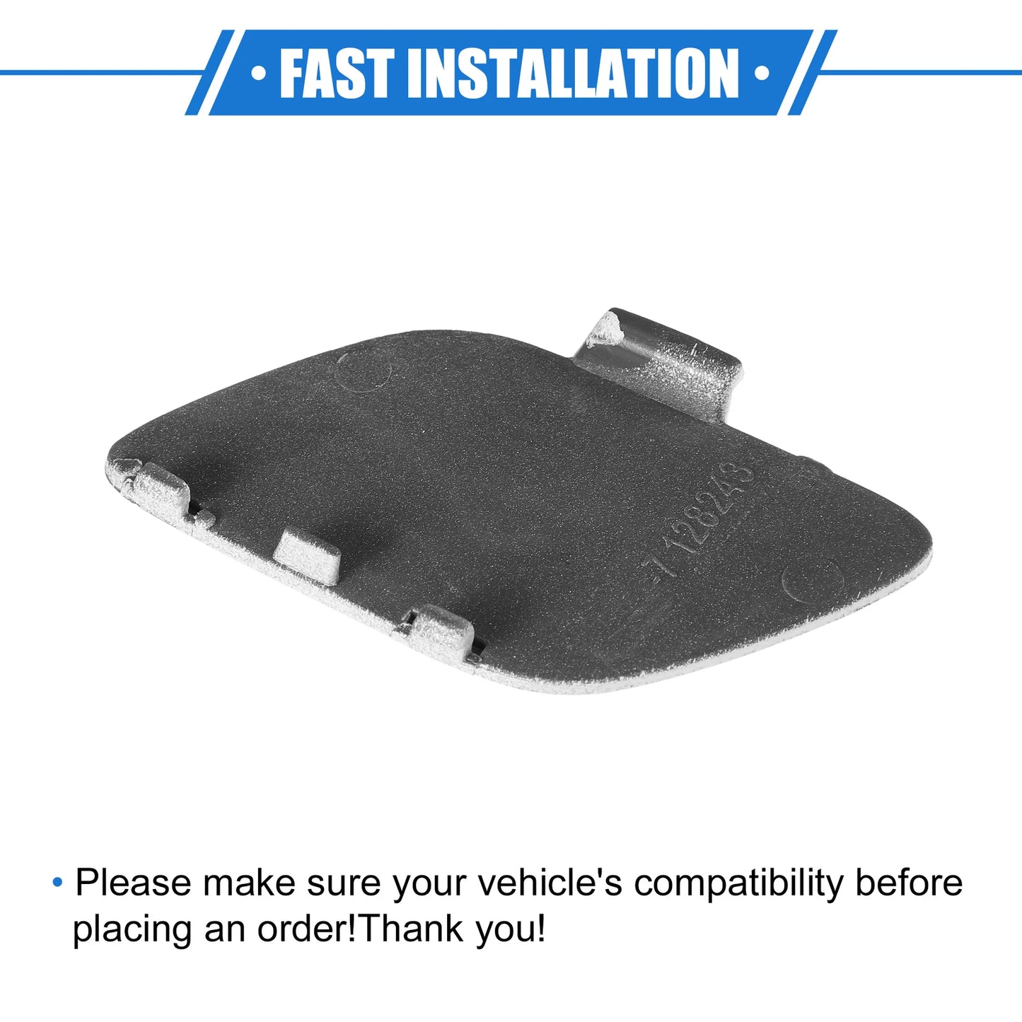 Tow Hook Eye Hole Cover Cap for BMW E92 E93 Coupe 2007-2010 White Right