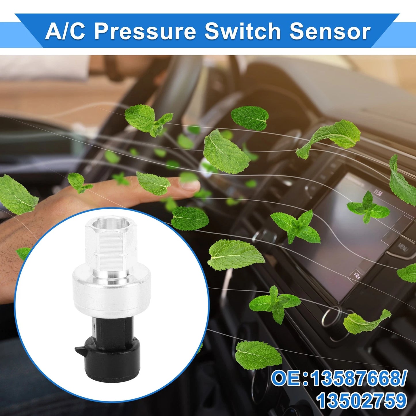 A/C Pressure Switch Sensor for Chevrolet, GMC (2002-2018) 1 x Pcs