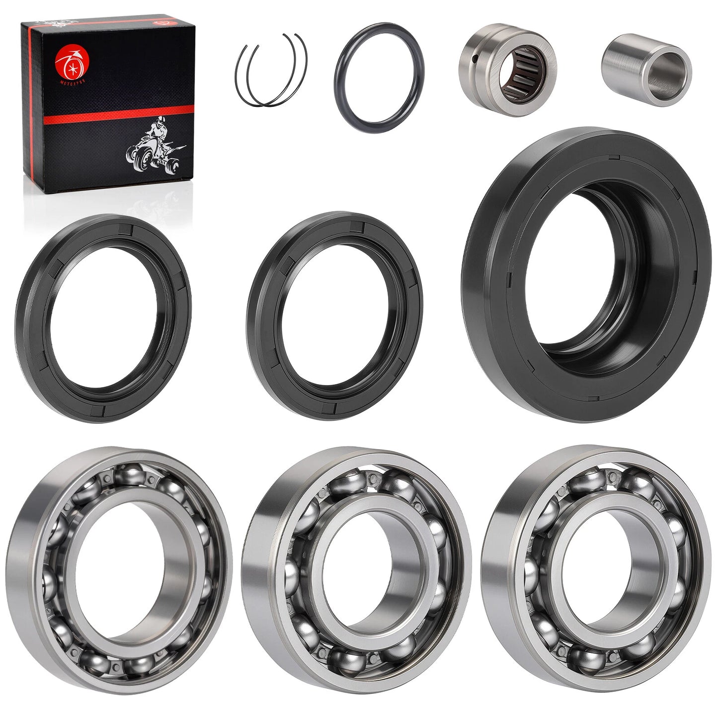 Rear Differential Bearing & Seal Kit for Honda Foreman 450 TRX450 FE/FM 4x4