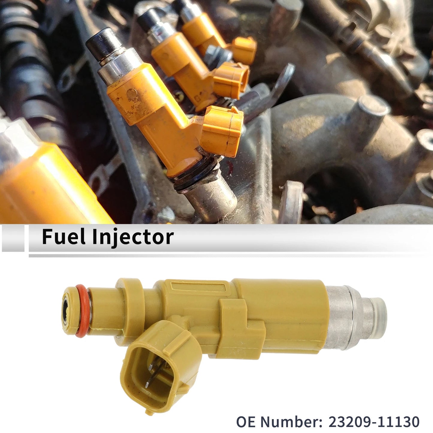 Fuel Injector 1.6L for Toyota Corolla (1995-2004) 1 x Yellow