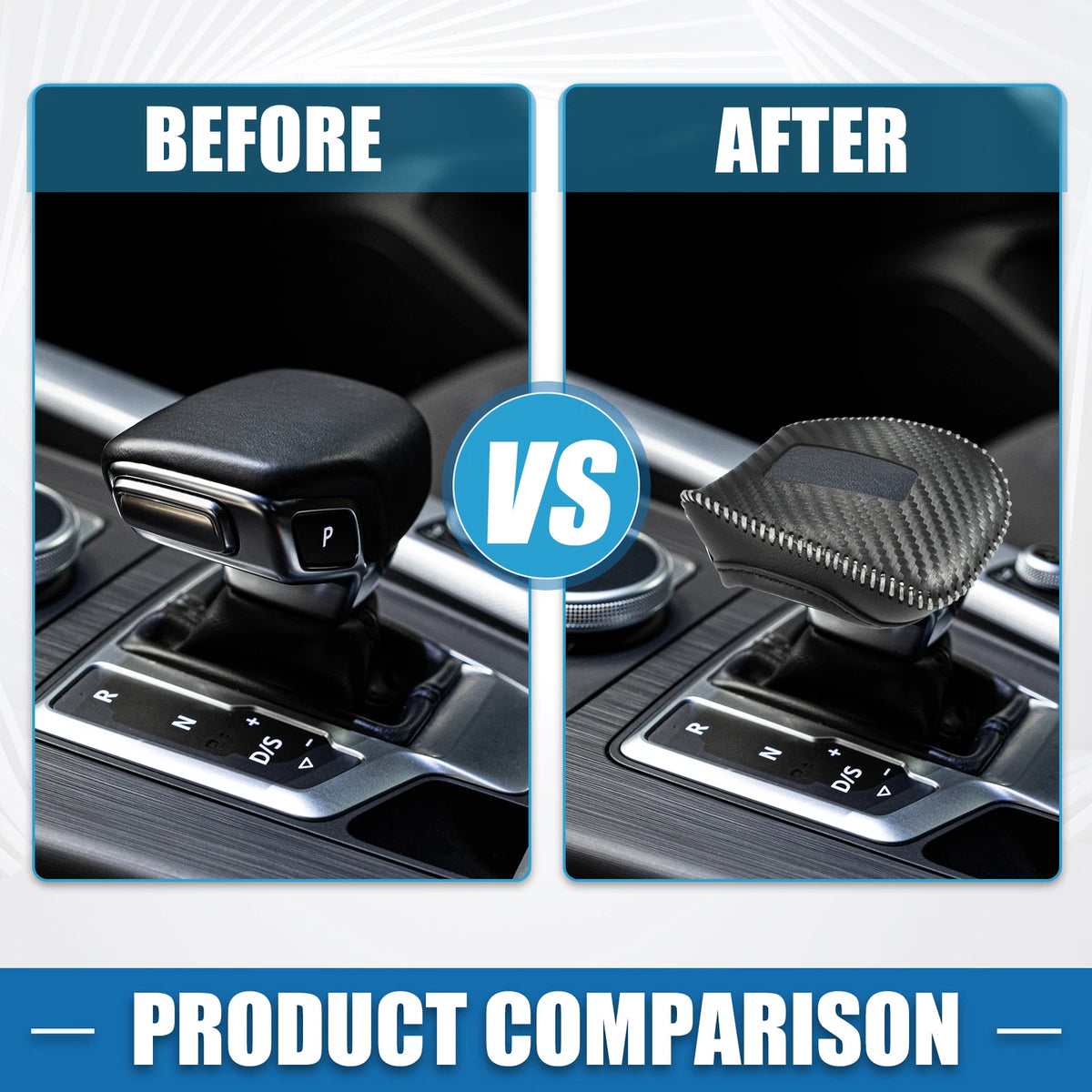Carbon Fiber Gear Shifting Knob Cover for Mitsubishi