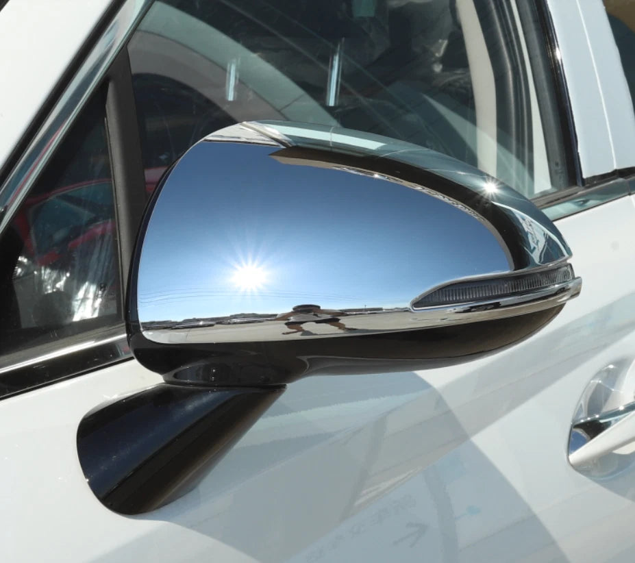 Chrome Rearview Mirror Side Lid Frame Cover Trim for Hyundai Sonata (2020-2023)