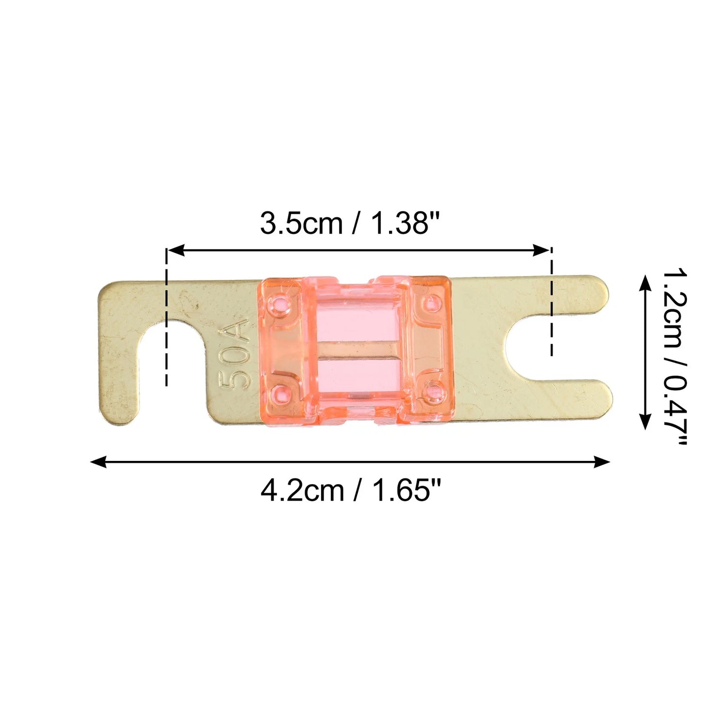 6pcs 50A AFS Mini ANL Fuse for Car, Truck, Motorcycle, Boat Audio CDs