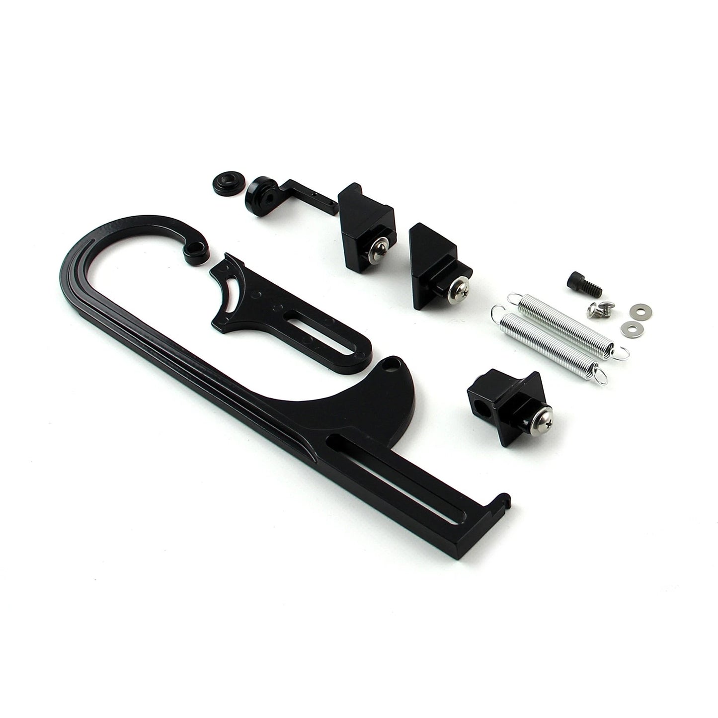 Throttle Cable Bracket for Carburetor - Black w/ Return Springs