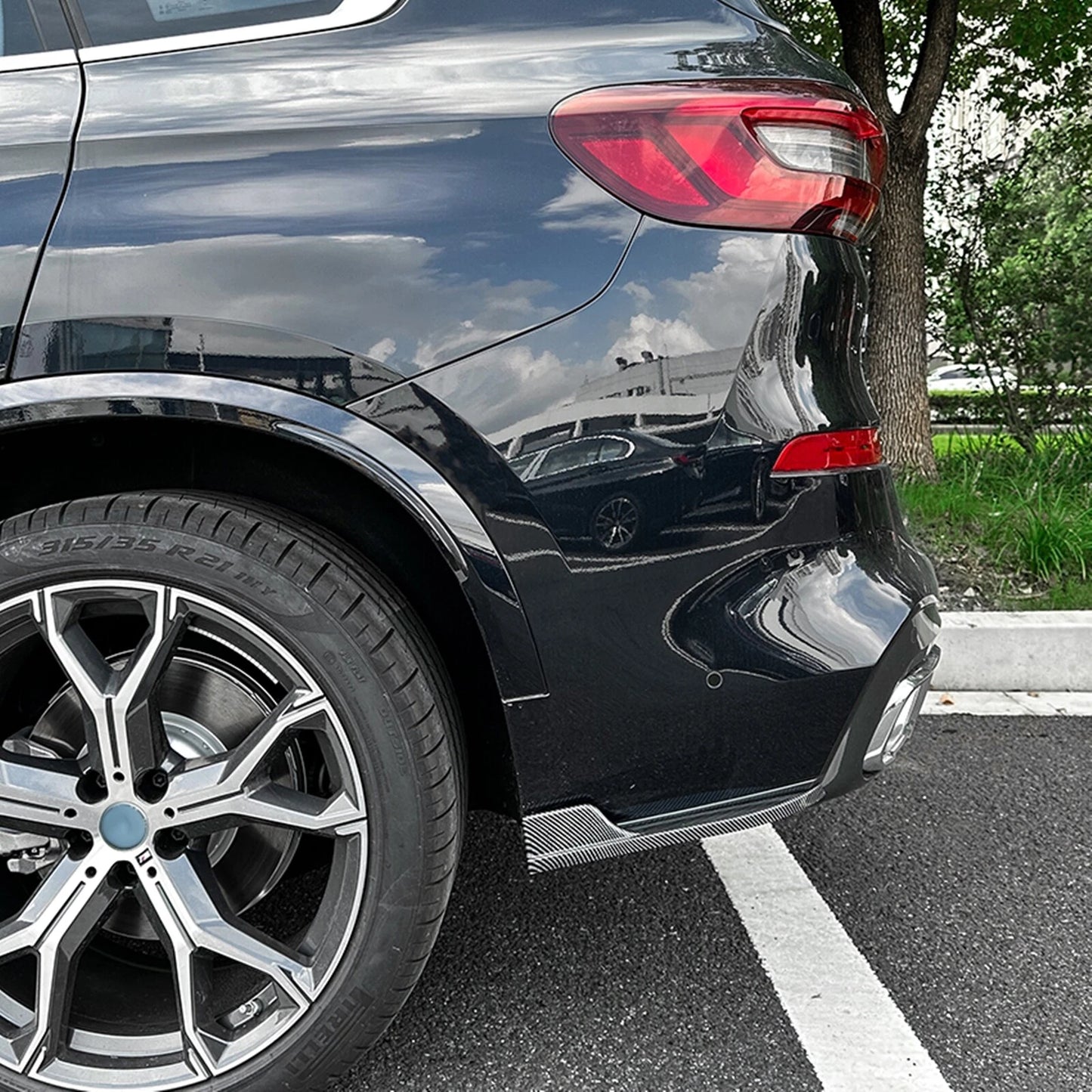 2 x Rear Bumper Side Corner Spats for BMW X5 G05 M Sport (2019-2023)