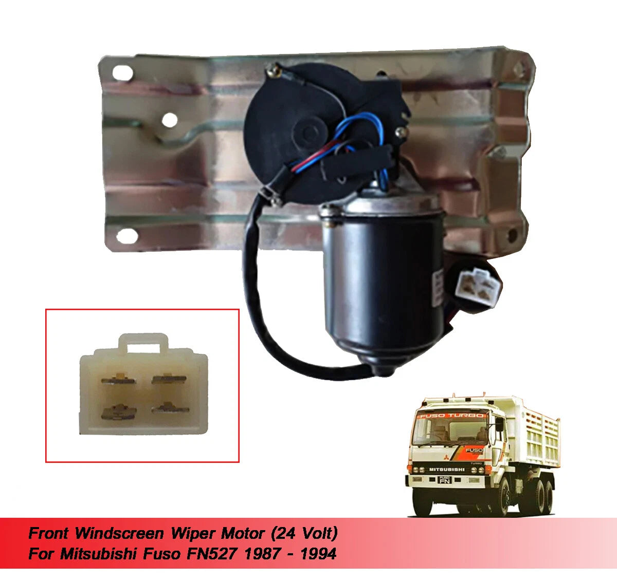 Windscreen Wiper Motor for Mitsubishi Fuso FN527 (1987-1994)
