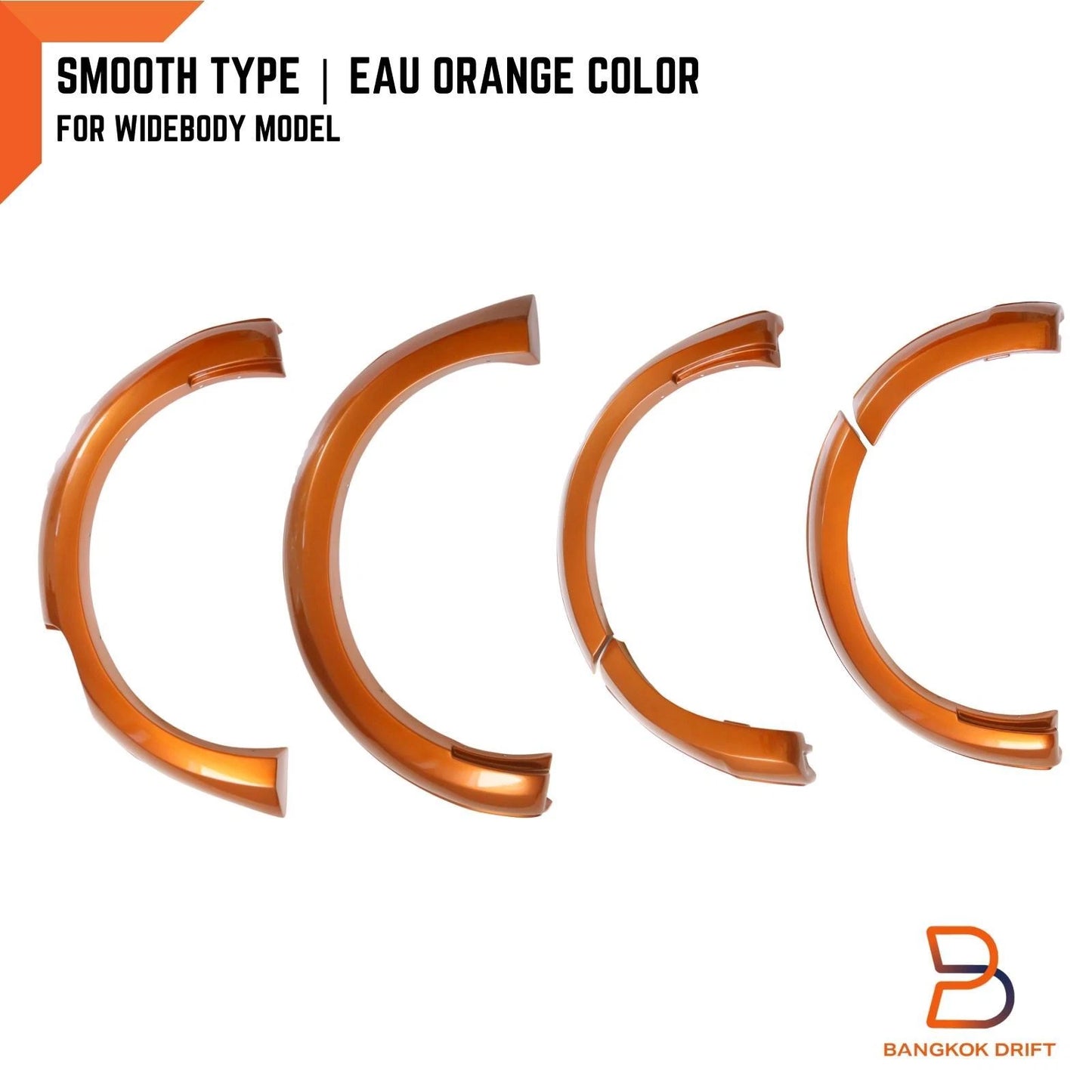 Orange Fender Flares for Nissan NP300 Navara D23 Widebody (2015-2019)