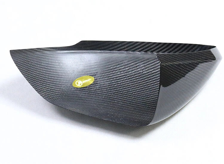 Carbon Fiber Side Door Rearview Mirror Cover Trim For Audi Q8 RSQ8 2020-2022