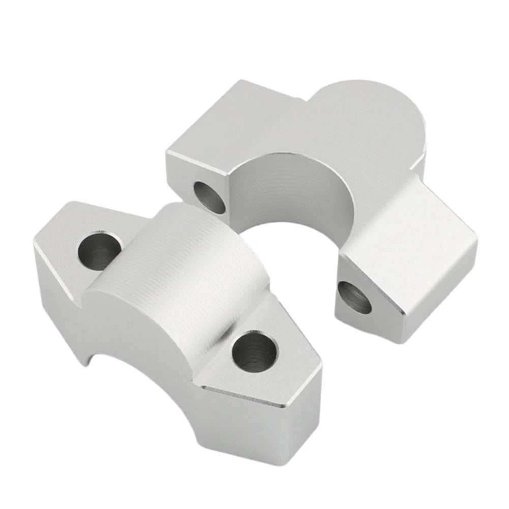 Handlebar Riser Clamp Mount Adapter Silver for Honda ADV 150 160 (2017-2023)