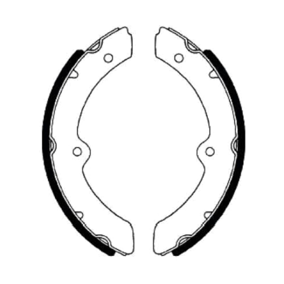 Front Brake Shoes Lining Set for Toyota Coaster Bus BB20 BB31 (1982–1993)