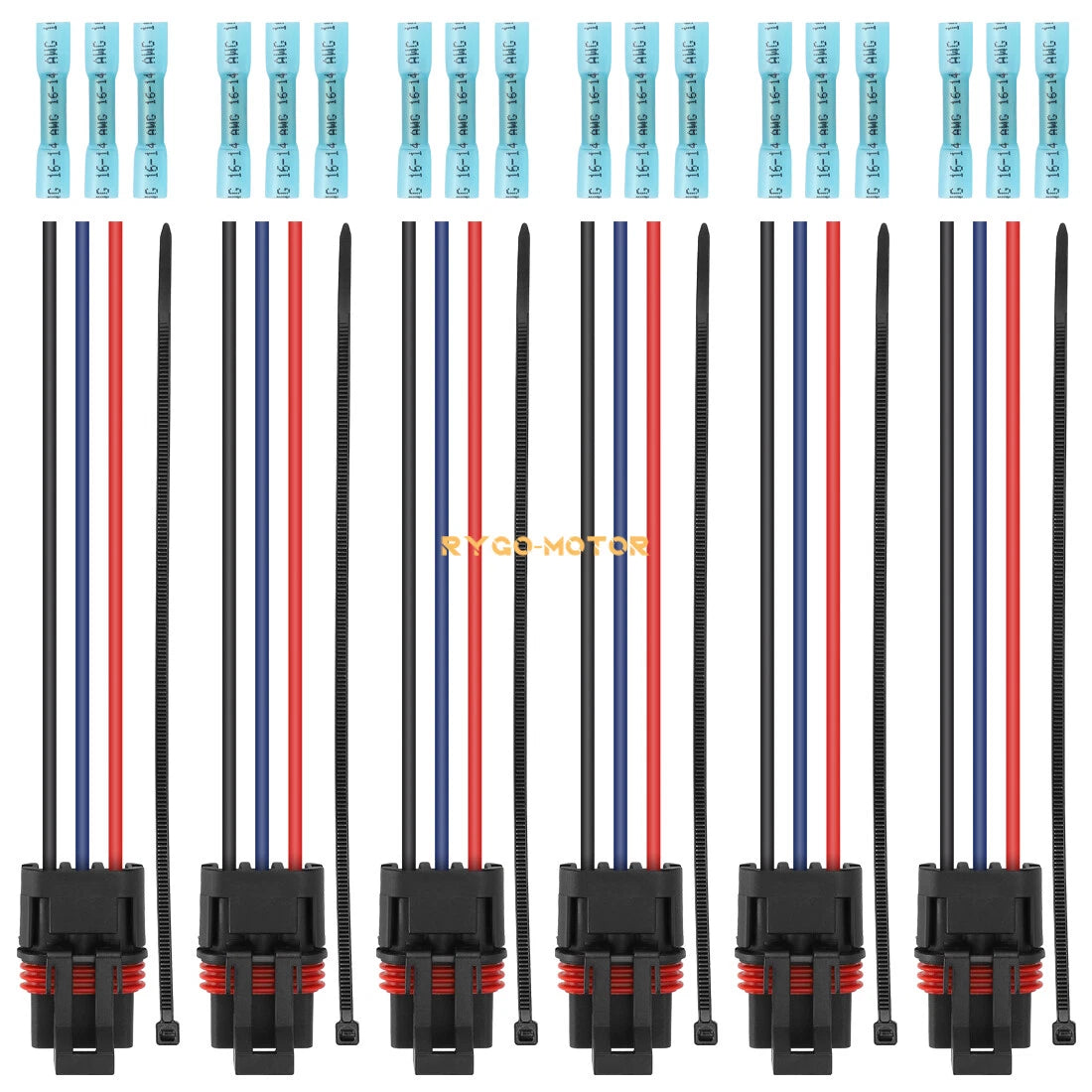 6 x Pulse Bar Plug Bus Connector Pigtail for Polaris RZR PRO XP/XP 4/Turbo