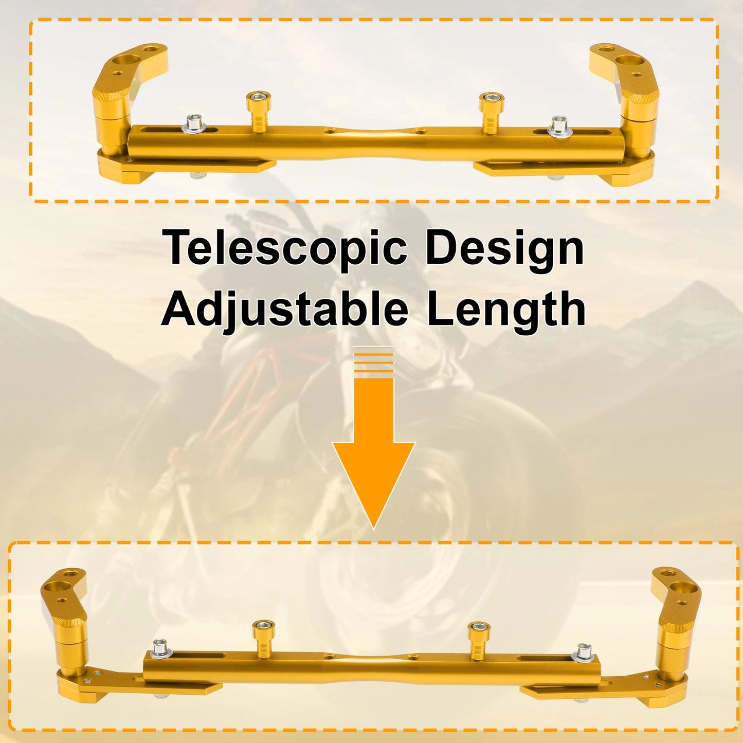 Bracket 320mm Center Hole Balance Handle Bar Extender for Motorcycle